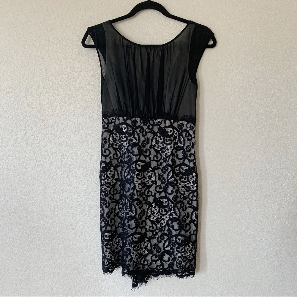 NWT Max Studio Black and White Lace Cocktail Dress